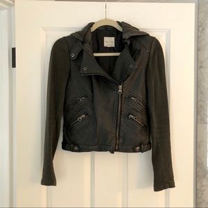 Urban Outfitters faux leather jacket